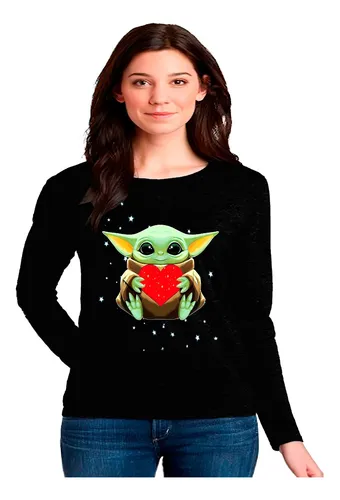 Polera baby yoda mujer sale