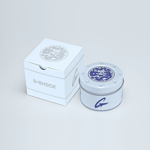 Imagen 3 de 3 de Reloj Casio G-shock Youth Porcelana Azul Ga-2100bwp-2acr