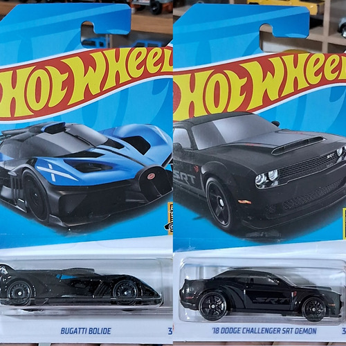 Hot Wheels Bugatti Bolide Y Dodge Challenger Srt Demon 