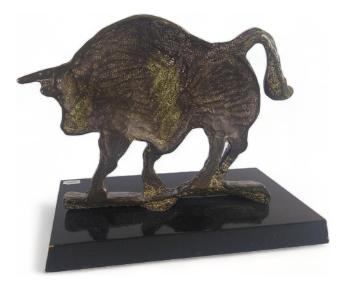 Antiga Escultura Touro Em Bronze Trabalhado 20840 Rrdeco (Usado)