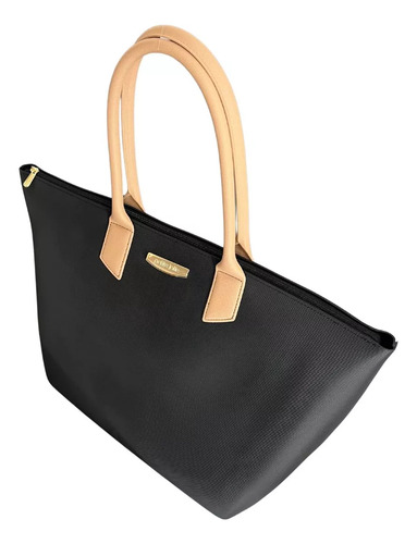 Bolsa Petite Jolie Big Shopping Preto/avela Pj11275 Cor Preto Desenho Do Tecido Lisa
