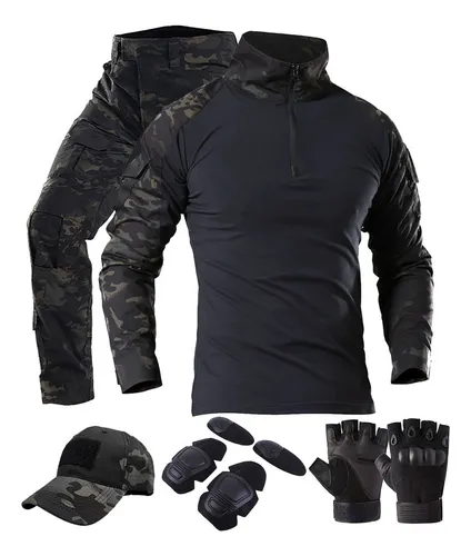 Traje militar negro sale