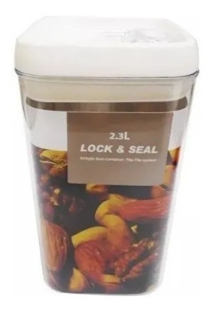 Imagem 5 de 5 de Kit 4 Potes Hermeticos Grandes 1x 2,3l + 2x 1,7l + 1x1 Litro