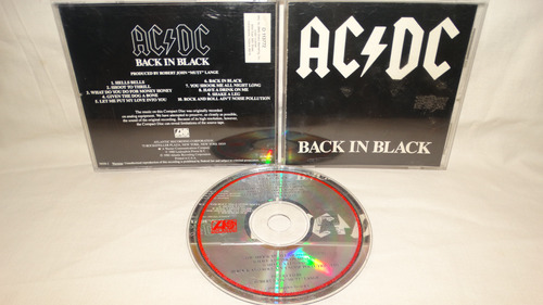 Ac/dc - Back In Black (atlantic Club Edition '1987)