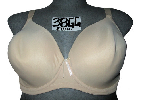 Brassier Beige Copas Preformadas Y Varillas Talla 38gg Elomi