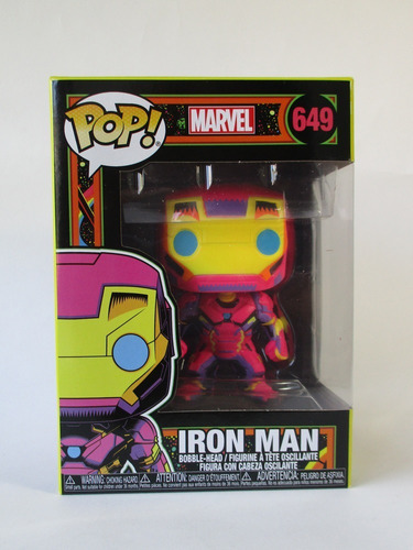 Funko Pop Marvel Iron Man Black Light #649