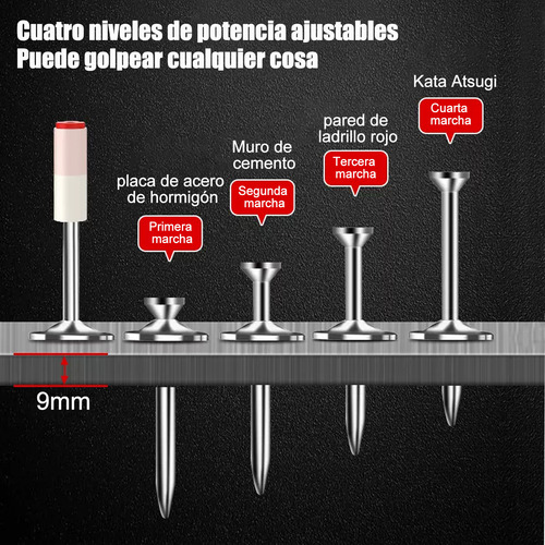Pistolas De Clavos De Pared De Clavos C/40 Clavos Portátil