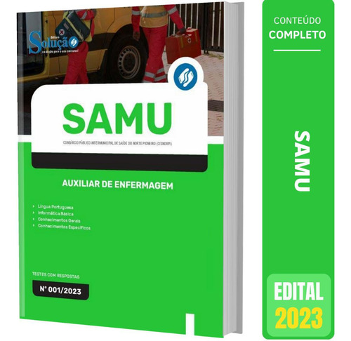 Apostila Samu Pr (cisnorpi) 2023 - Aux. Enfermagem