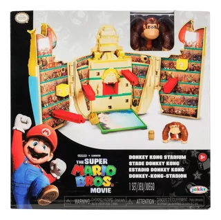 Estadio Donkey Kong Set Figura Accion Super Mario Movie