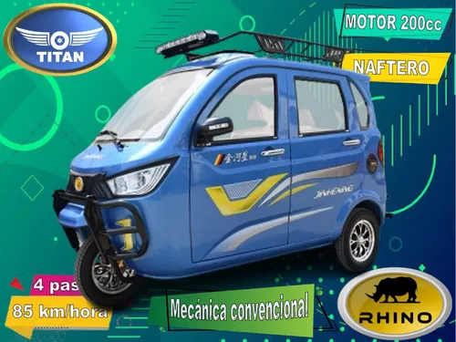 Triciclo Naftero 200cc 4 Pasajeros Titan Rhino 0km