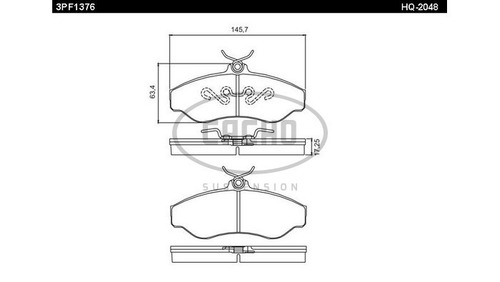 Pastilla De Freno Del P/ Chevrolet Blazer 4x2 95/- 4x4 05/-