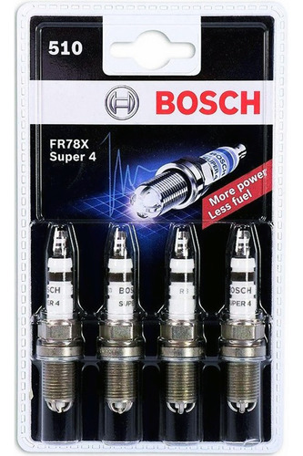 4 Bujías Bosch Fr78x Volkswagen Crossfox 1.6 2006-2014