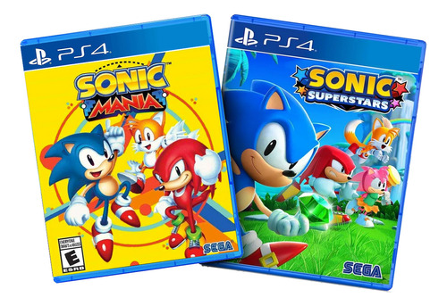 Combo Sonic Mania + Sonic Superstars Ps4 Midia Fisica