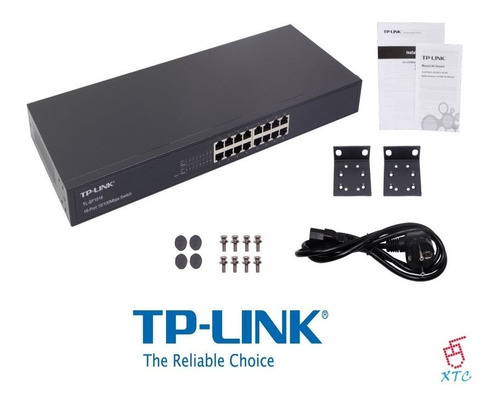 Tp-link Tl-sf1016 Switch 16 Puertos 10/100mbps Rackeable Xtc