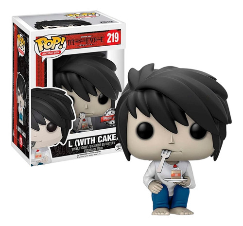 Funko Pop Death Note L With Cake Hot Topic Exclusive