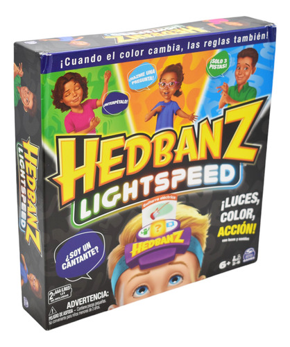 Hedbanz Lightspeed Con Luz Y Sonido Spin Master Da
