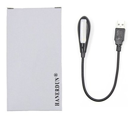 Led Usb Lamp Light Reading For Laptop Flexible Neck Black