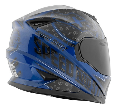 Casco Integral Ss1600 Speed & Strength Sure Shot Blue /black