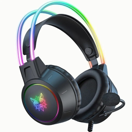 Audífonos Gamer Negros Onikuma X15 Pro Con Luces Rgb 