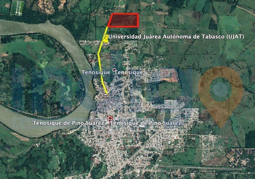 Terreno Sub-urbano De Casi 16 Hectáreas En Tenosique, Tabasco