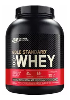 Suplemento en polvo Optimum Nutrition Proteína Gold Standard 100% Whey proteína sabor café en pote de 2.27kg