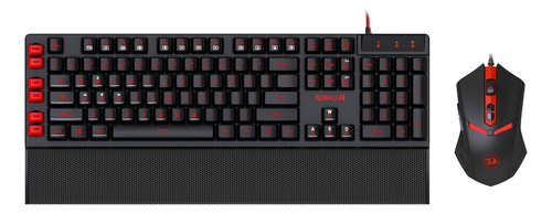 Kit Teclado Y Mouse Gamer Pc Redragon S102 Yaksa + Nemealion