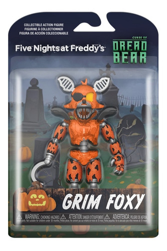 Figura De Acción Fnaf Dreadbear Grim Foxy