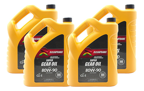 Aceite Trans Estandar 80w90 5l Roshfrans Super 4 Garrafas