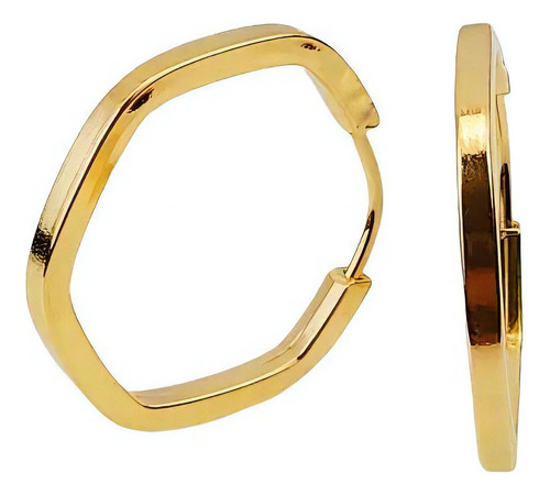 Brinco Argola Losango Ouro18k