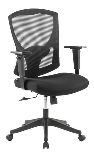 Silla Ejecutiva H5 Mesh/tela Color Negro Brazos Ajustables