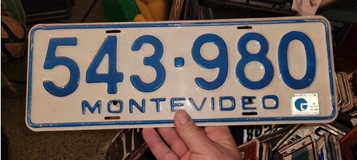 Matricula De Montevideo Azul 543 980 Conf