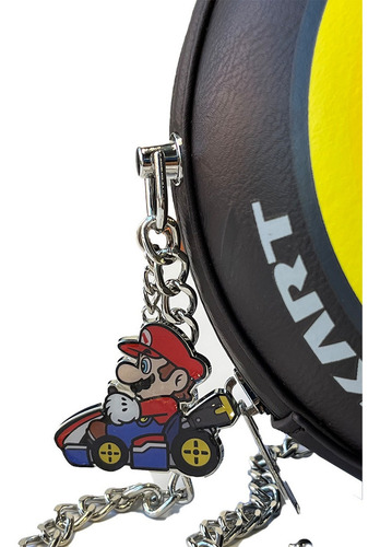 Bolsa Crossbody Super Mario Lbf0q0sntn Color Negro