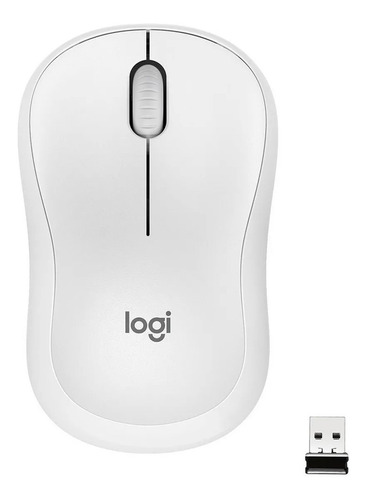 Mouse Logitech M220 Silencioso Inalámbrico 3 Botones Blanco