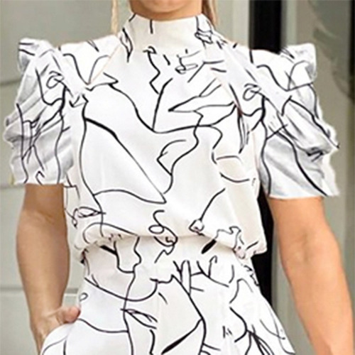 Imagen 4 de 6 de Conjunto De Camisa De Cintura Alta + Pantalón
