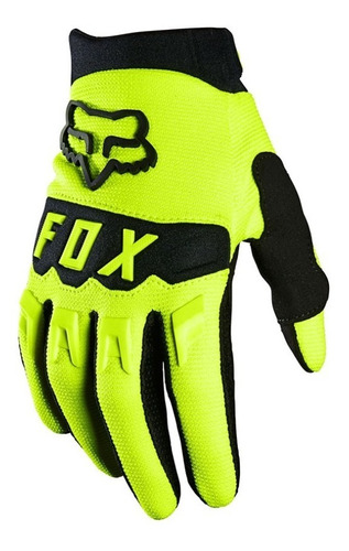 Guantes Dirtpaw Niño Amarillo Fluor Motocross Moto Atv Fox