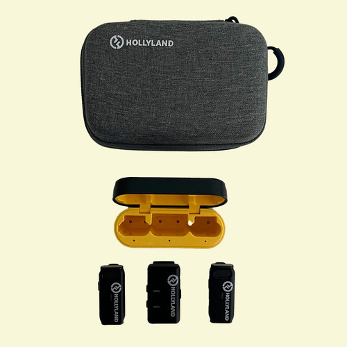 Microfone Lapela Hollyland Lark M1 Duo Black Sem Caixa Nf-e (Recondicionado)