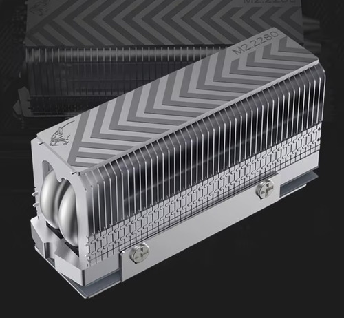 Resfriador Dissipador De Calor M.2 2280 Nvme Ssd Com Tubos
