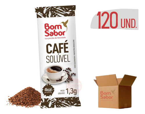 Café Solúvel Sache Individual Bom Sabor Stick 1,3g 120 Und