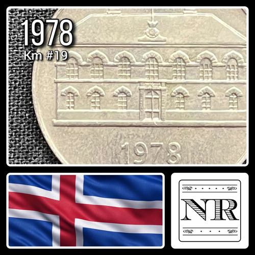 Islandia - 50 Kronur - Año 1978- Km #19 - Edificio