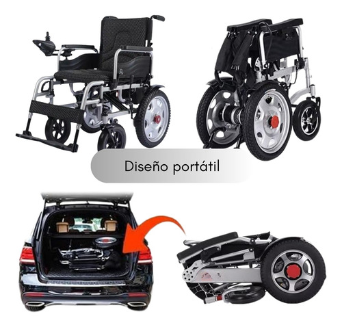Silla De Ruedas Eléctrica Plegable Con Joystick