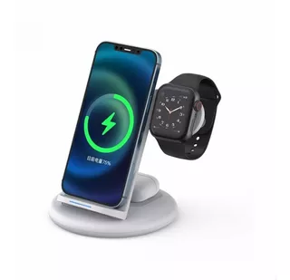 Cargador Inalámbrico 3 En 1 @ iPhone. AirPods Apple Watch