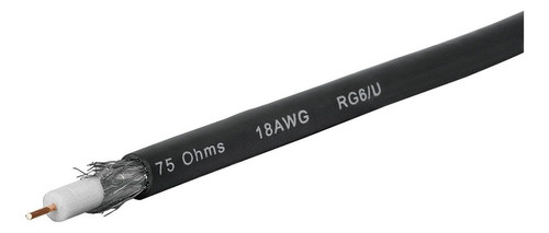 Cable Coaxial Rg6 Rollo 300 Mt Voltech 45030