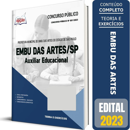 Apostila Prefeitura Embu Das Artes Sp 2023 Auxiliar