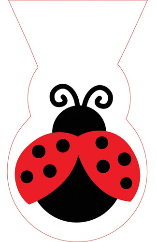12count Cello Party Loot Bags Ladybug Fancy