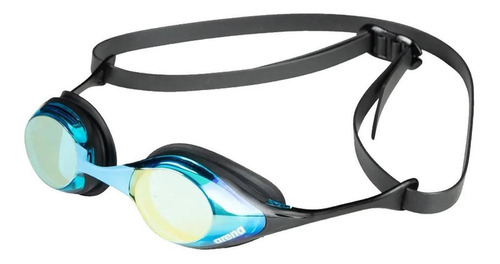 Óculos De Natação Cobra Swipe Lente Mirror Azul Arena Cor Aqua Preto