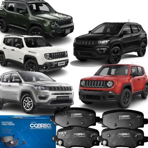 Jogo Pastilha Freio Traseira Original Jeep Renegade Compass