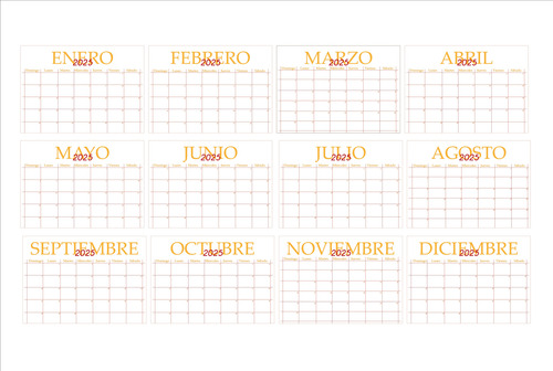 Calendario Imprimible Anual Para Completar Calendario Anual