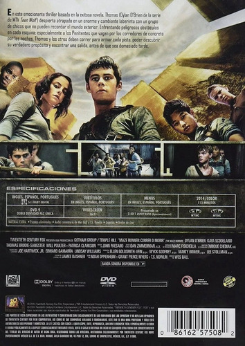 Maze Runner Correr O Morir Pelicula Dvd