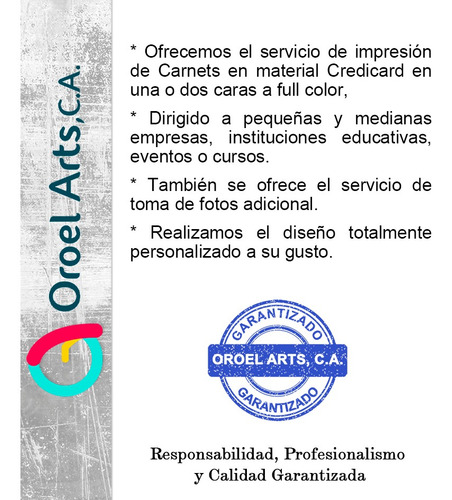 Imagen 3 de 9 de Impresión De Carnets En Credicard, Cintas, Portacarnets