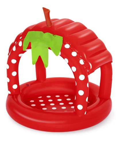 Imagen 2 de 8 de Pileta Bestway C/techo Frutilla 91 X 91 X 91 Cm Jlt 52387